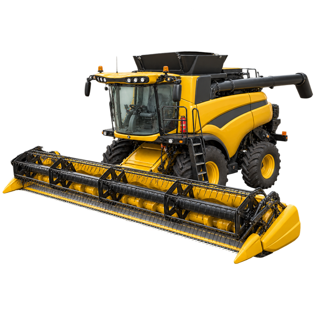 Combine harvester guide artwork